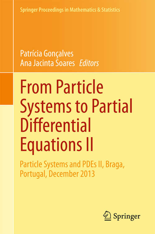 Book cover of From Particle Systems to Partial Differential Equations II