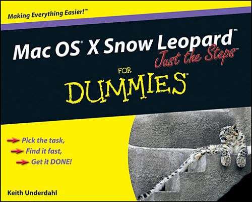 Book cover of Mac OS X Snow Leopard Just the Steps For Dummies