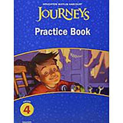 Book cover of Journeys, Grade 4, Practice Book