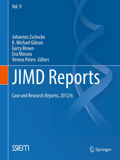 Book cover of JIMD Reports - Case and Research Reports, 2012/4 (JIMD Reports #9)