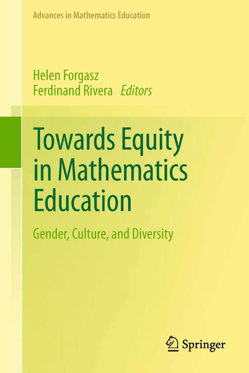 Book cover of Towards Equity in Mathematics Education