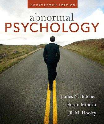 Book cover of Abnormal Psychology (14th edition)