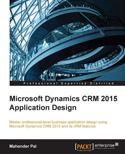 Book cover of Microsoft Dynamics CRM 2011 Application Design