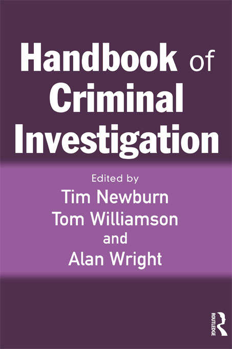 Book cover of Handbook of Criminal Investigation
