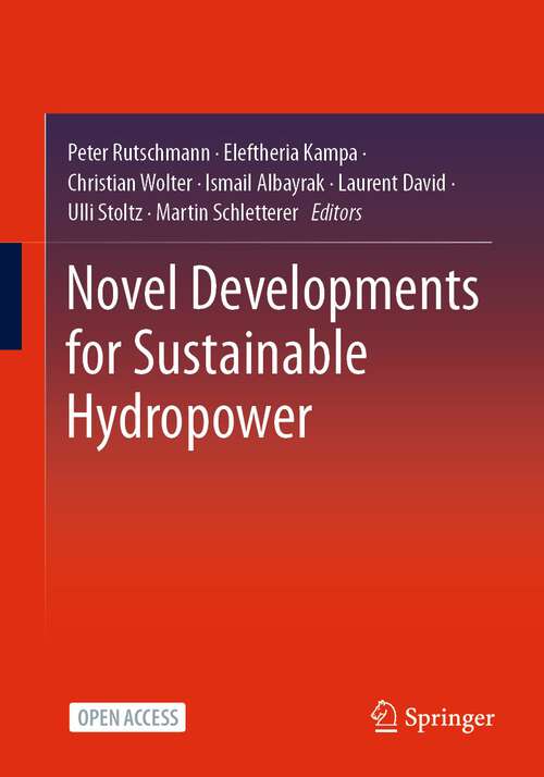 Book cover of Novel Developments for Sustainable Hydropower (1st ed. 2022)