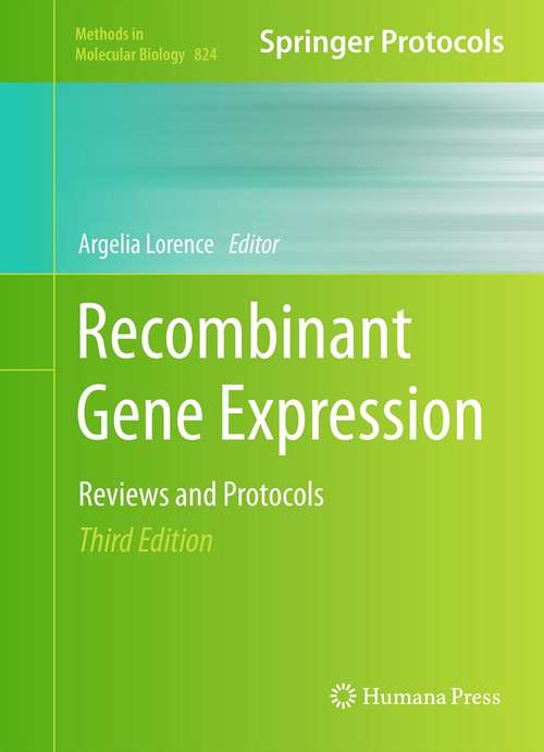 Book cover of Recombinant Gene Expression