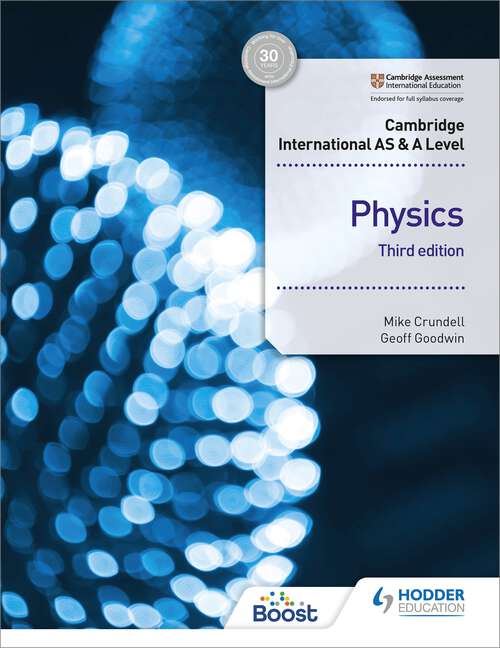 Book cover of Cambridge International AS & A Level Physics Student's Book 3rd edition