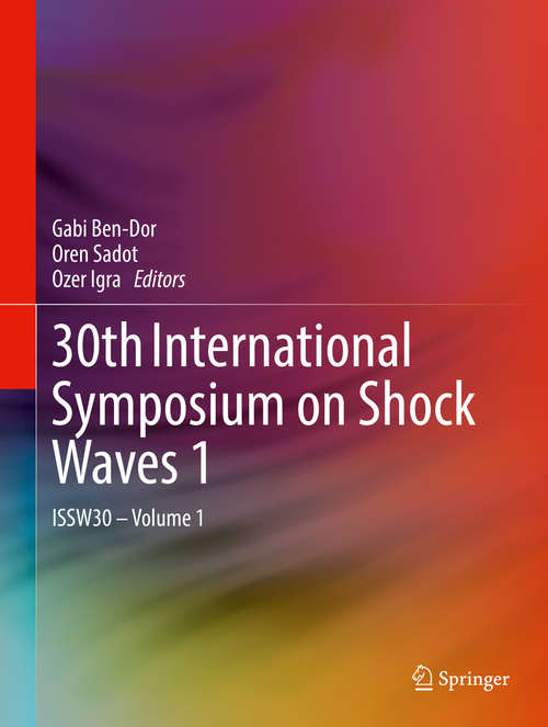 Book cover of 30th International Symposium on Shock Waves 1