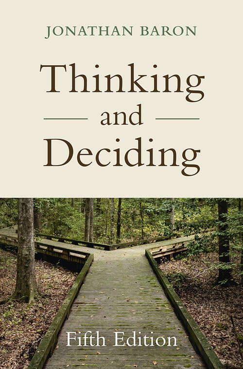 Book cover of Thinking and Deciding