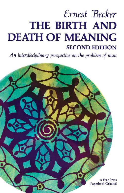 Book cover of Birth and Death of Meaning