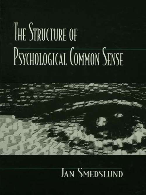 Book cover of The Structure of Psychological Common Sense