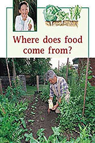 Book cover of Where Does Our Food Come From? (Rigby Leveled Library, Level Q #27)