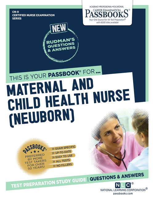 Book cover of MATERNAL AND CHILD HEALTH NURSE: Passbooks Study Guide (Certified Nurse Examination Series)