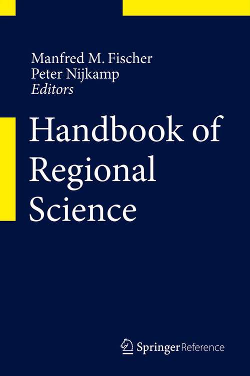 Book cover of Handbook of Regional Science