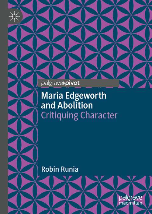 Cover image of Maria Edgeworth and Abolition