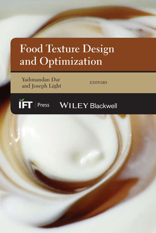 Book cover of Food Texture Design and Optimization