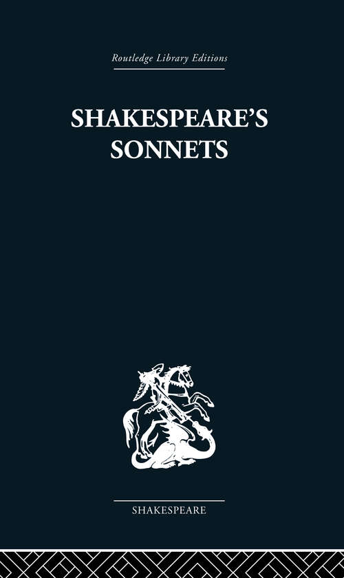 Book cover of Shakespeare's Sonnets (Unwin Critical Library)