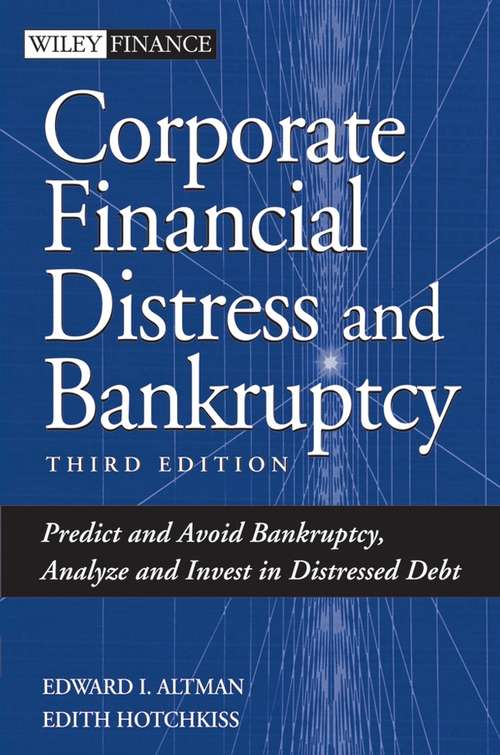 Book cover of Corporate Financial Distress and Bankruptcy
