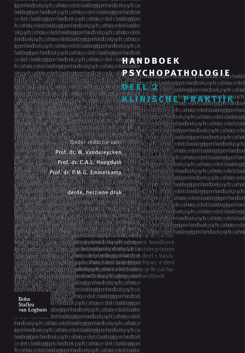 Book cover of Handboek psychopathologie deel 2