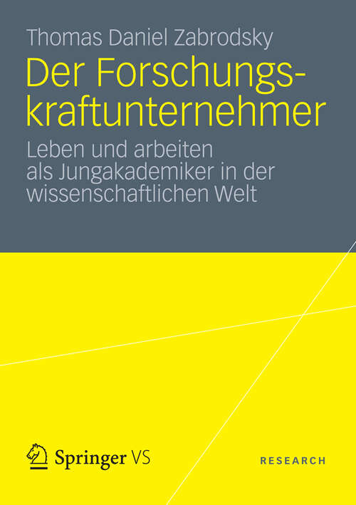 Book cover of Der Forschungskraftunternehmer