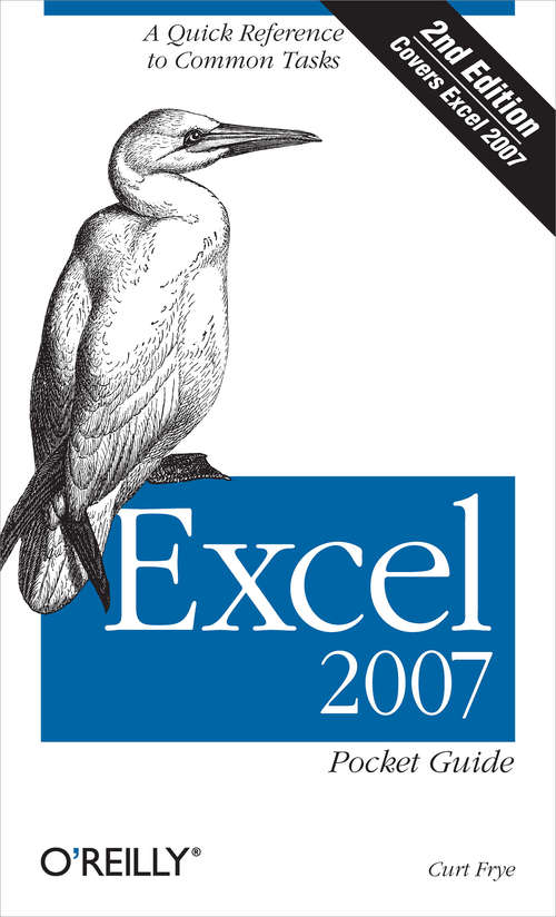 Book cover of Excel 2007 Pocket Guide