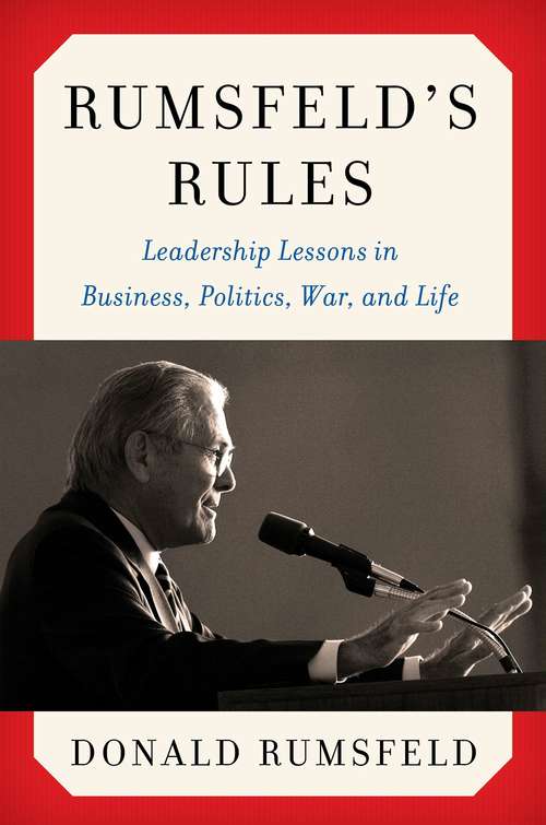 Book cover of Rumsfeld's Rules