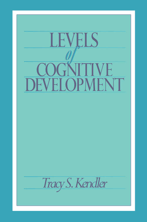 Book cover of Levels of Cognitive Development