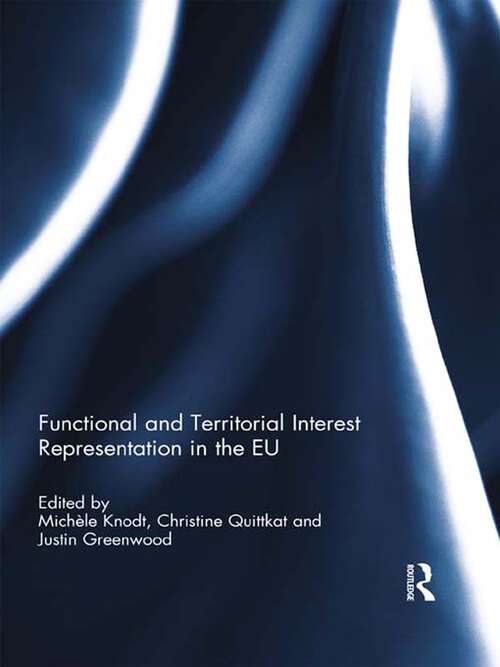 Book cover of Functional and Territorial Interest Representation in the EU (Journal Of European Integration Special Issues Ser.)