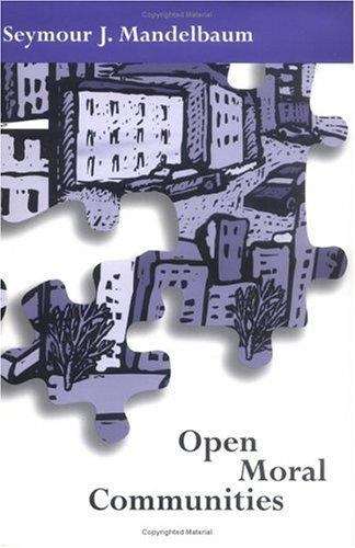 Book cover of Open Moral Communities