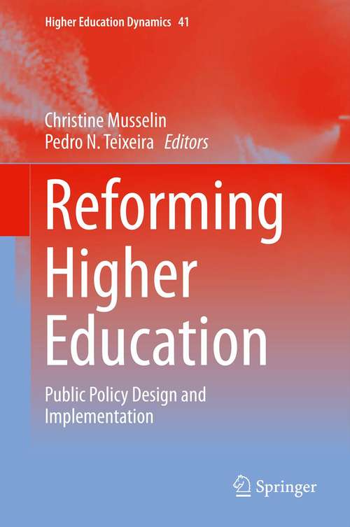 Book cover of Reforming Higher Education
