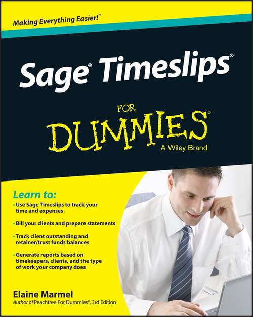 Book cover of Sage Timeslips For Dummies