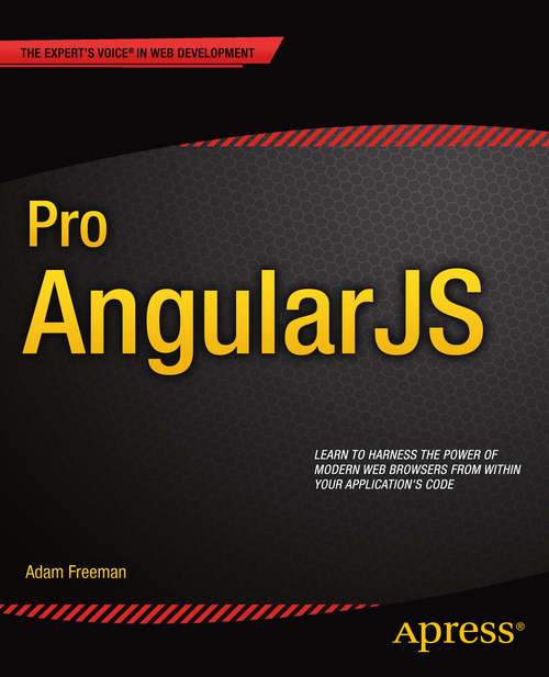 Book cover of Pro AngularJS