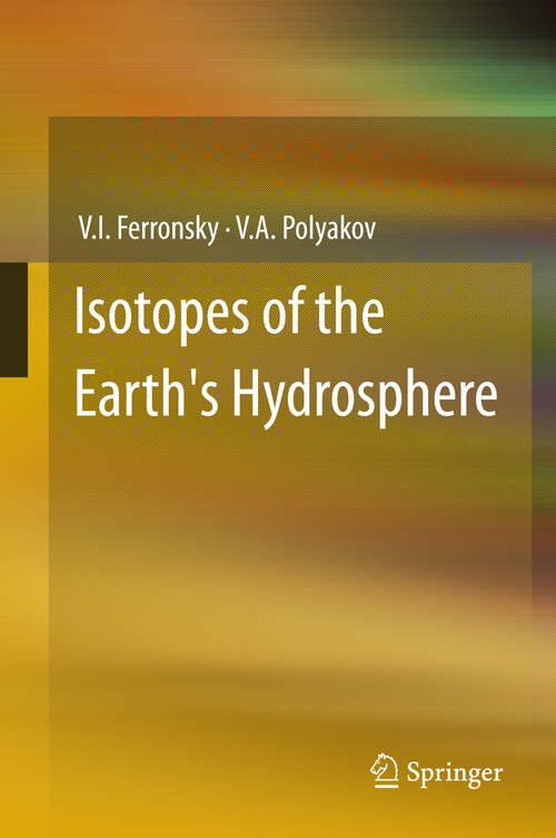 Book cover of Isotopes of the Earth's Hydrosphere