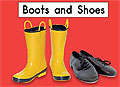 Book cover of Boots and Shoes (Fountas & Pinnell LLI Green: Level B, Lesson 29)