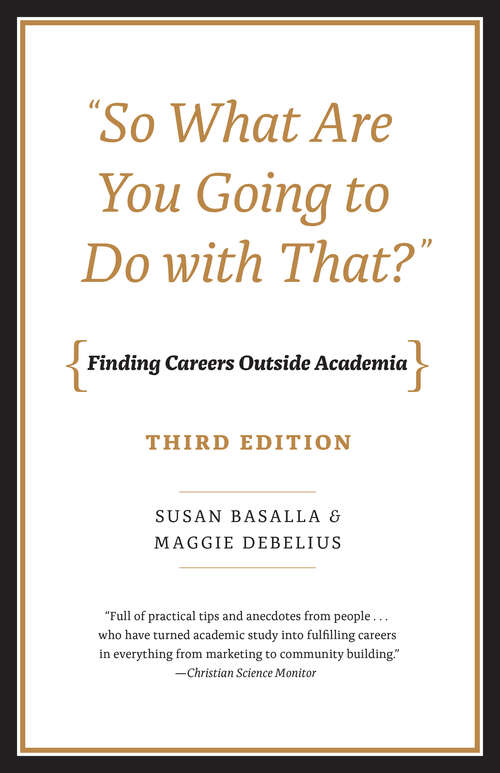 Book cover of "So What Are You Going to Do with That?"
