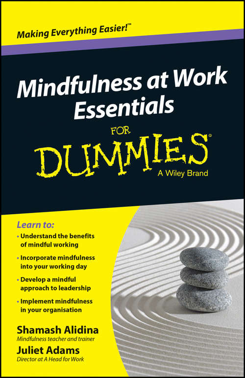 Book cover of Mindfulness At Work Essentials For Dummies