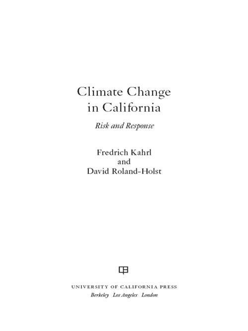 Book cover of Climate Change in California