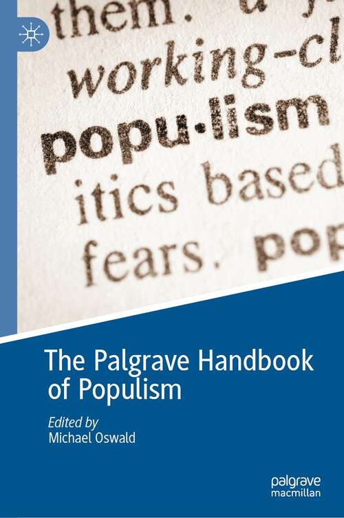 Book cover of The Palgrave Handbook of Populism (1st ed. 2022)