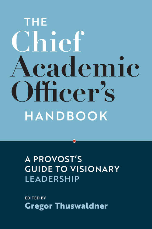 Book cover of The Chief Academic Officer’s Handbook