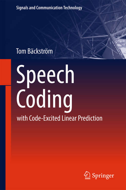 Book cover of Speech Coding