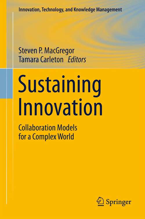 Book cover of Sustaining Innovation