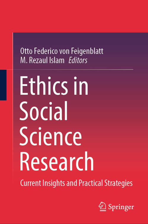 Book cover of Ethics in Social Science Research: Current Insights and Practical Strategies