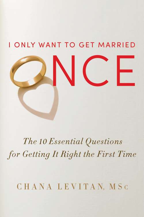 Book cover of I Only Want to Get Married Once