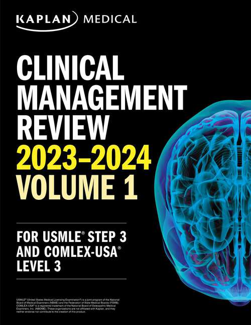 Book cover of Clinical Management Review 2023-2024: USMLE Step 3 and COMLEX-USA Level 3