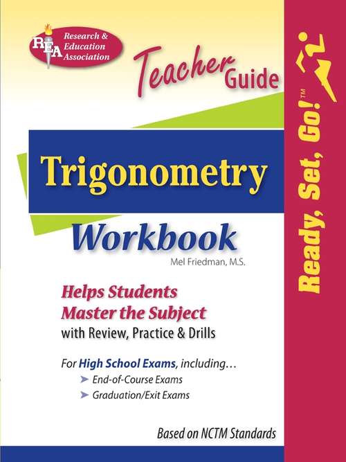 Book cover of Trigonometry Workbook: Teacher Guide