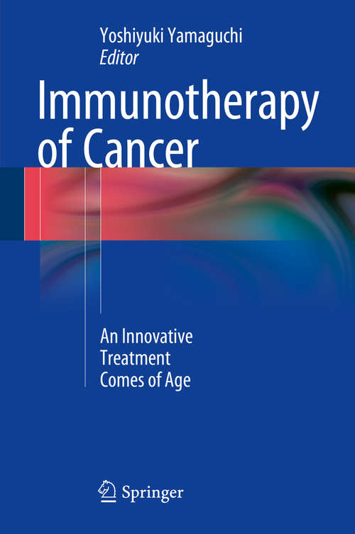 Book cover of Immunotherapy of Cancer