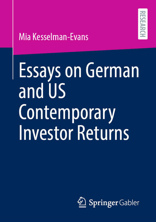 Book cover of Essays on German and US Contemporary Investor Returns