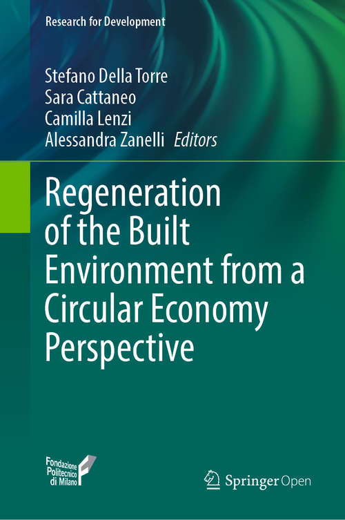 Regeneration of the Built Environment from a Circular Economy Perspective (Research for Development)