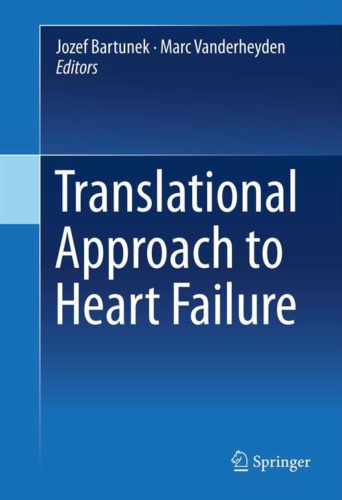 Book cover of Translational Approach to Heart Failure