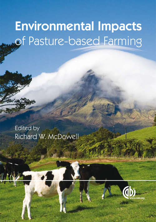 Book cover of Environmental Impacts of Pasture-based Farming